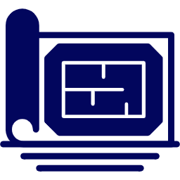Construction planning and documentation icon